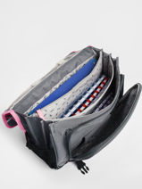 Boekentas 3 Compartimenten Cameleon Grijs actual PBBACA41-vue-porte