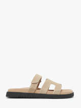 Slippers Missile Uit Leder Steve madden Beige women 11003028