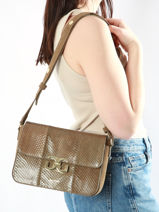 Cross Body Tas Anna Leder Great by sandie Groen anna SNA-vue-porte