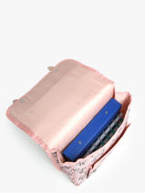 Boekentas 1 Compartiment Kidzroom Roze lisbon beasties 4044-vue-porte