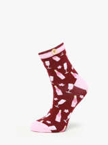 Sokken Cabaia Rood socks women MIC