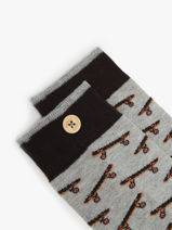 Sokken Cabaia Grijs socks men ANG-vue-porte