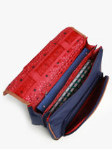 Boekentas 2 Compartimenten Snowball Blauw liberty 46338-vue-porte