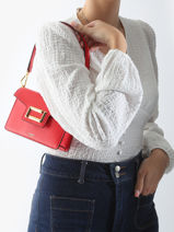 Cross Body Tas Angele Leder Lancel Rood angele A13275-vue-porte