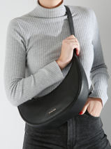 Schoudertas Avra Leder Michael kors Zwart avra T4G1UC6L-vue-porte