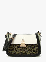 Cross Body Tas Leopard Lulu castagnette Zwart leopard TWIGGY