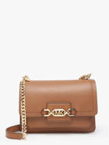 Cross Body Tas Heather Leder Michael kors Bruin heather S2G7HC0L