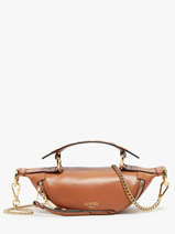 Cross Body Tas Xs Origami Leder Lancel Bruin origami A12526