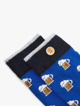 Paar Leopold Zoe Sokken Cabaia Grijs socks men ZOE-vue-porte