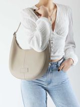 Longchamp Essential cuir Shopping Beige-vue-porte