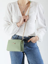 Cross Body Tas Poppy Leder Nathan baume Groen eden 2-vue-porte