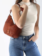 Schoudertas Heritage Leder Biba Bruin heritage BT29-vue-porte