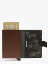 Kaarthouder Jungle Leder Secrid Bruin jungle MJU-vue-porte