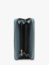 Portefeuille Lulu castagnette Blauw zip CHRYS103-vue-porte