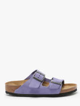 Slippers Arizona Uit Leder Birkenstock Violet women 1029218