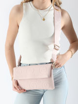 Cross Body Tas Samba Re Valentino Roze samba re VBS8ZG17-vue-porte