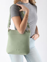 Cross Body Tas Tiki Mini Leder Nathan baume Groen victoria N1910586-vue-porte