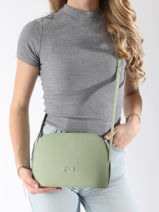 Cross Body Tas Lilou Leder Nathan baume Groen egee 2-vue-porte