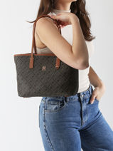 Schoudertas Th Monoplay Tommy hilfiger Zwart th monoplay AW17415-vue-porte