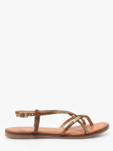 Open Sandalen Monagum Uit Leder Les tropeziennes Bruin women MONAGUM
