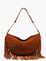 Schoudertas Rodeo Leder Met Franjes Nat et nin Bruin vintage RODEOFRA