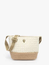 Cross Body Tas Gaufrette Le voyage en panier Beige gaufrette PM881