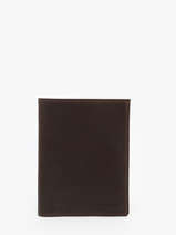 Portefeuille Met Portemonnee Oil Leder Etrier Zwart oil EOIL142