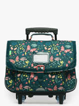 Boekentas Op Wieltjes 2 Compartimenten Tann