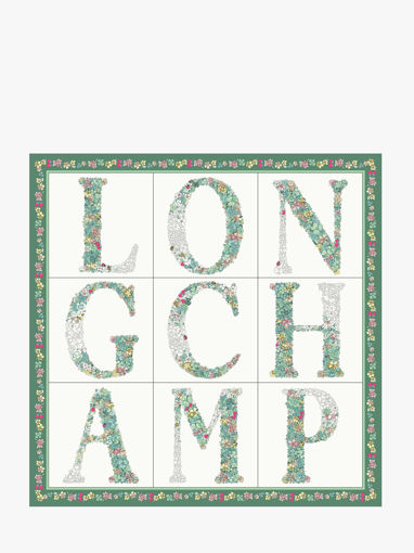 Longchamp Soie gots Foulard Groen