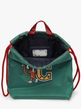 Sporttas Caramel et cie Groen fier GA-vue-porte