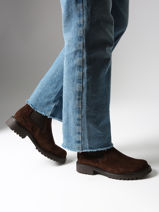 Chelsea Boots Uit Leder Tamaris Bruin women 41-vue-porte