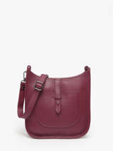 Cross Body Tas Caviar Leder Milano Rood caviar CA25067