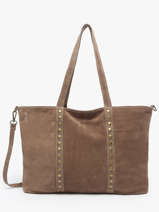 Schoudertas Velvet Leder Milano Bruin velvet VE24113