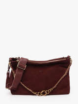 Cross Body Tas Vintage Leder Mila louise Beige vintage 3822VC