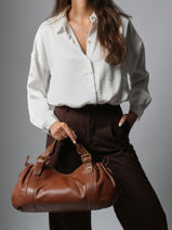 Schoudertas Icone Leder Gerard darel Groen icone DCS01410-vue-porte