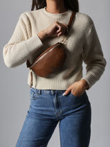 Heuptasje Lulu castagnette Bruin zip ZINH-vue-porte