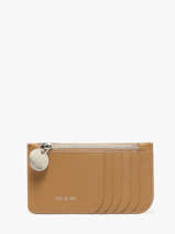 Portemonnee Alix Leder Nat et nin Beige vintage ALIX