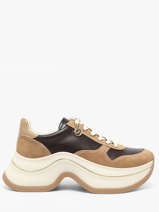 Boots Met Platformzool Uit Leder Michael kors Beige women RFS2S293