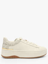 Boots Uit Leder Michael kors Wit women TFS6L150