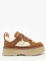 Sneakers Met Platformzool Uit Leder Ugg Bruin women 1171541