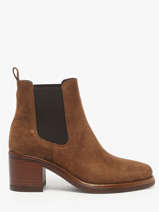 Enkellaarsjes Met Hak Uit Leder Alpe Bruin women 55311103