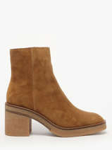 Enkellaarsjes Met Hak Uit Leder Alpe Bruin women 26261101