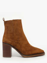 Enkellaarsjes Met Hak Uit Leder Alpe Bruin women 54511101