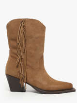 Santiago Laarzen Met Hak Uit Leder Inuovo Bruin women B50014