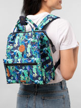 Rugzak Adventurer Small Manaus Cabaia Blauw anniversaire 10ans - BAGS-10A-vue-porte