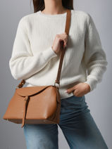 Schoudertas Dune Gaia Leder Lancaster Beige dune gaia 104-vue-porte