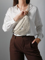 Belt Bag Derby Winter Shearling En Leder Nathan baume Beige n city S-vue-porte