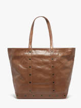 Handtas Le Cabas S In Gekreukeld Leder Vanessa bruno Bruin cabas cuir 82V40409