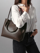 Schoudertas Foulonne Double Leder Lancaster Bruin foulonne double louisa 20-vue-porte