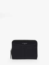 Portemonnee Met Kaarthouder Leder Le tanneur Zwart charlotte TOTT3110